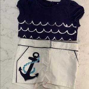 ⭐️Janie and Jack girl sailor outfit NWOT
